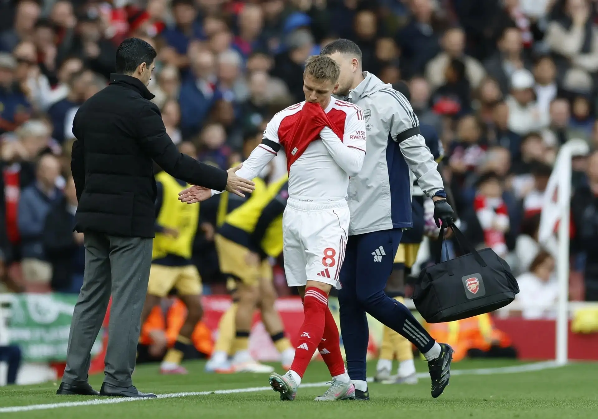 Odegaard injury, Arsenal Premier League, Mikel Arteta, Martin Odegaard, Arsenal vs West Ham